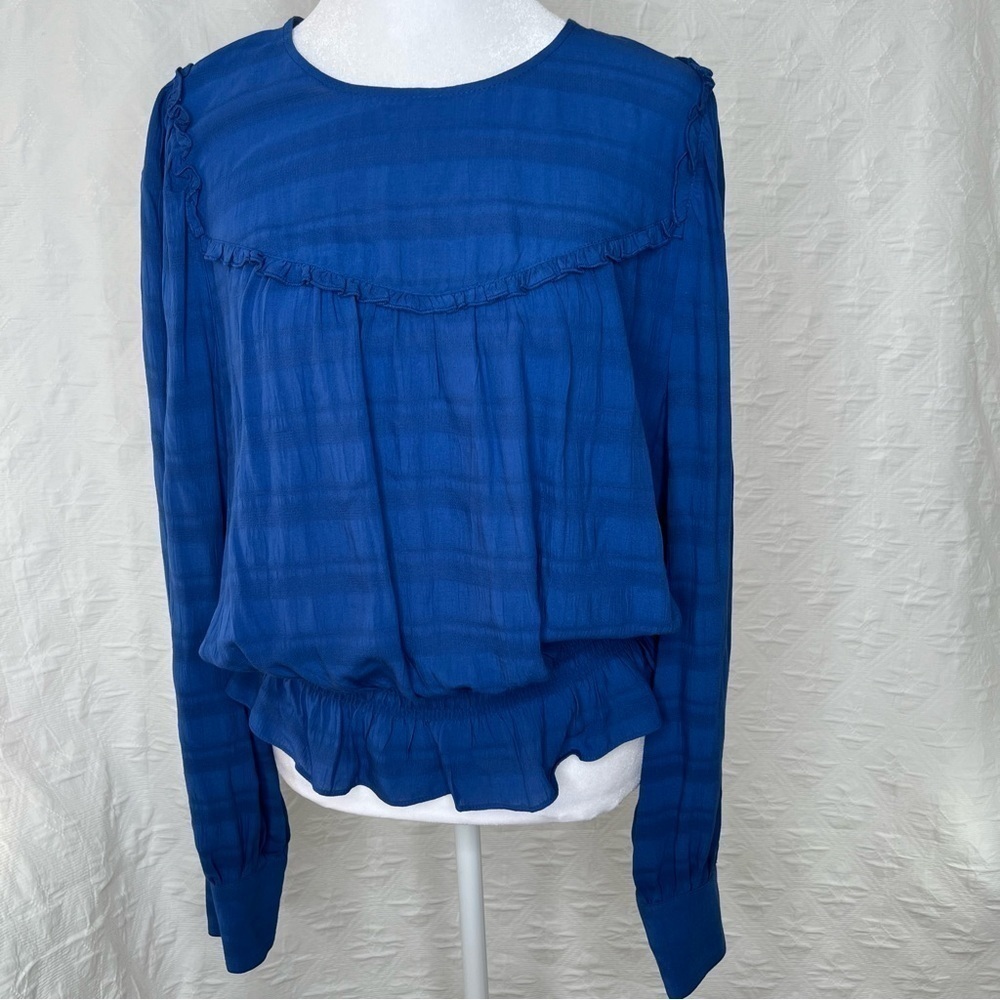 ! Highline Collective Women Blue Long Sleeve Blouse